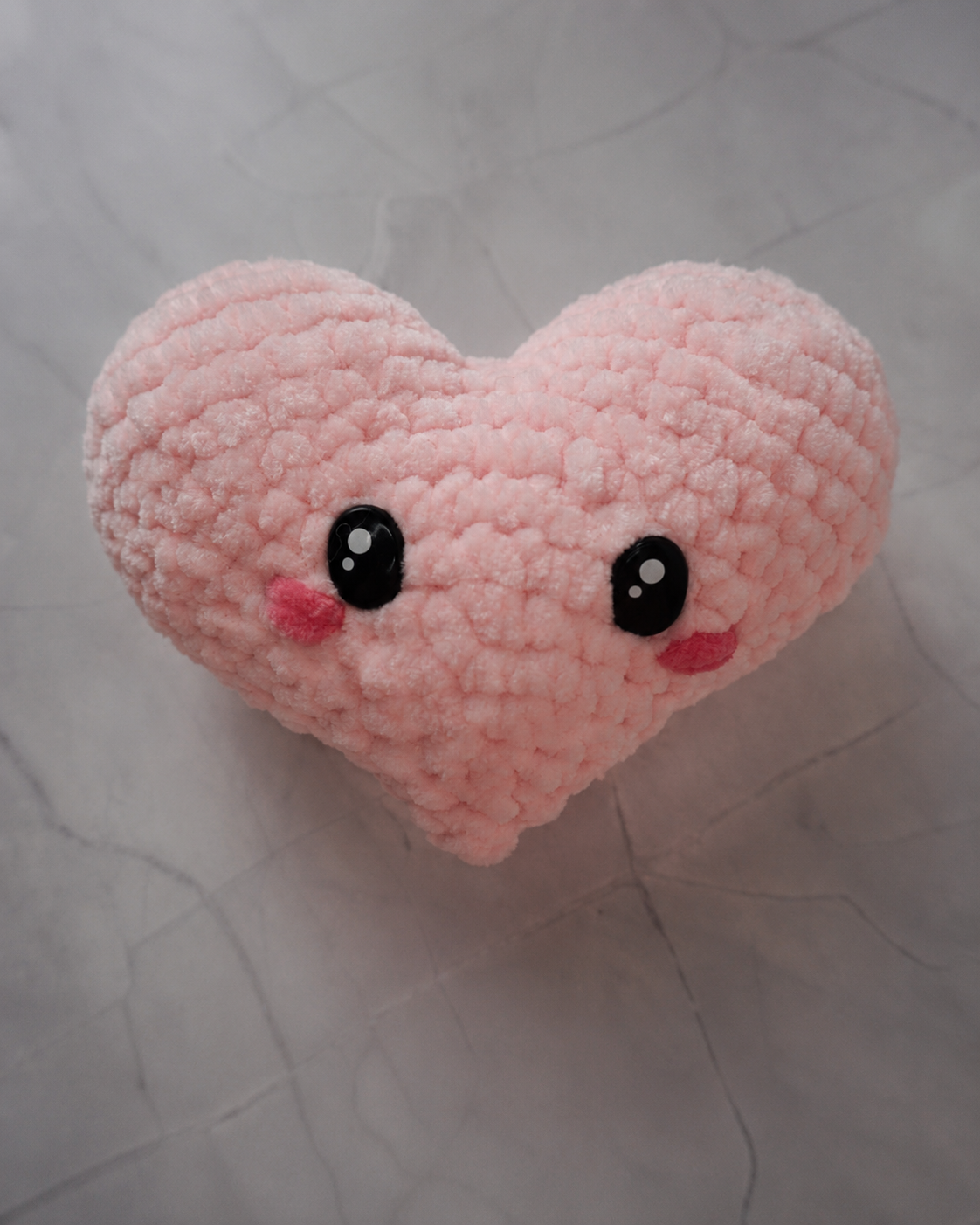 Lovey the Heart – Crochet Heart Plushie in gift box | Handmade Valentine Gift
