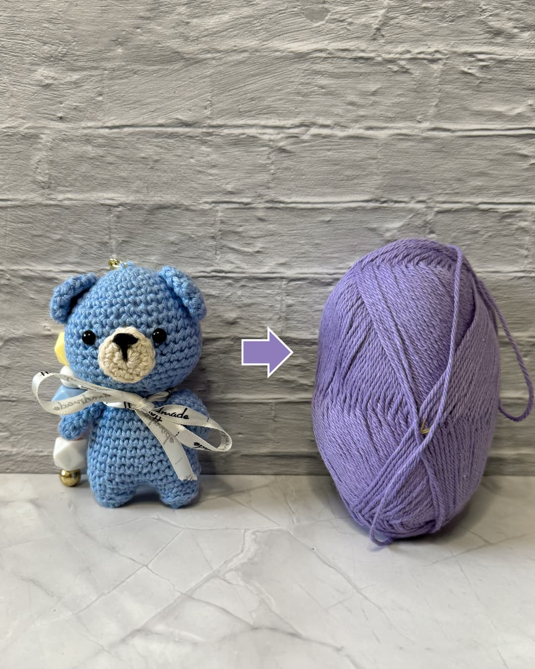Beanie the Bear – Crochet Bear Keychain | Handmade Amigurumi Plushie