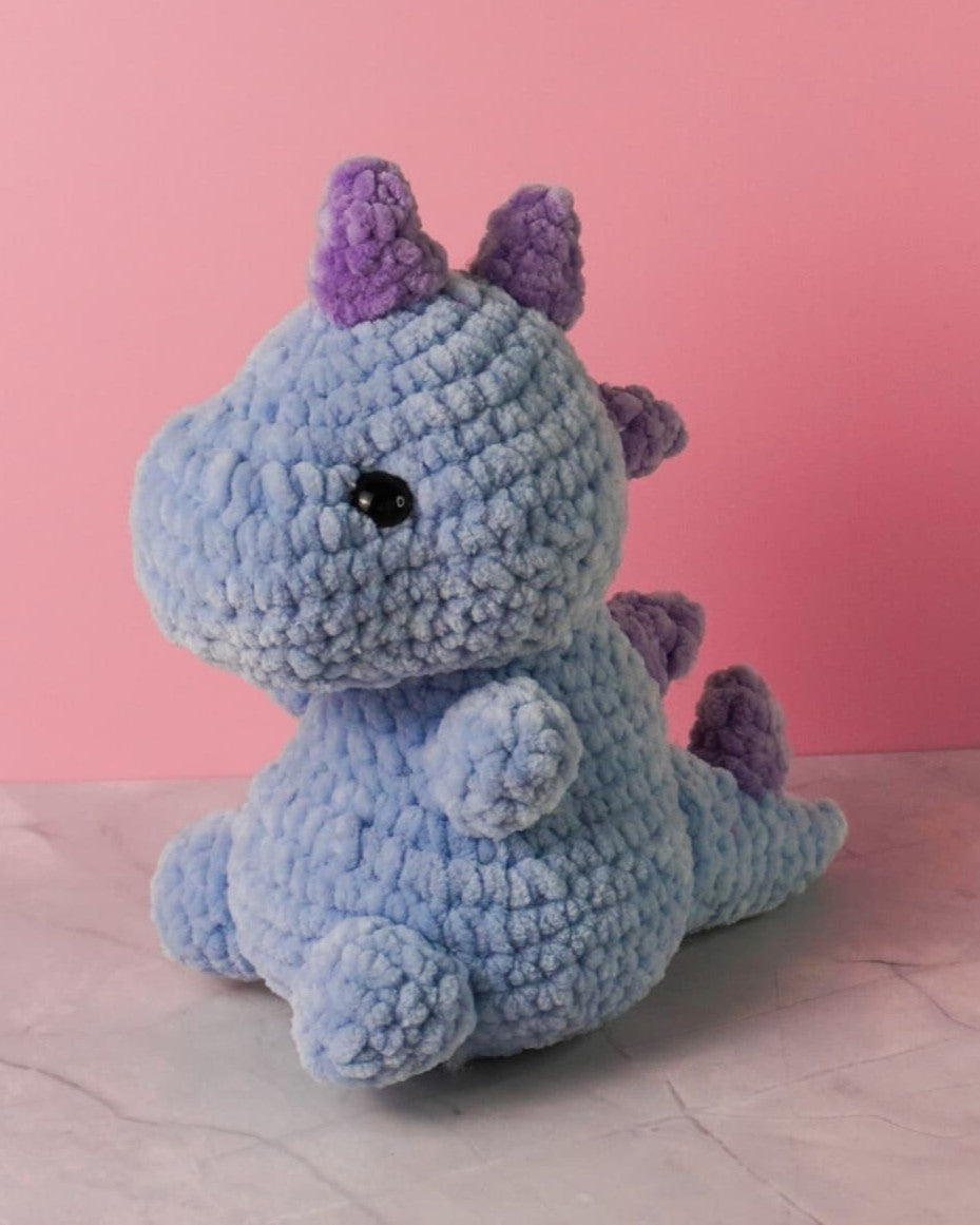 Nugget the Dino – Crochet Dinosaur Plushie | Handmade Amigurumi Toy