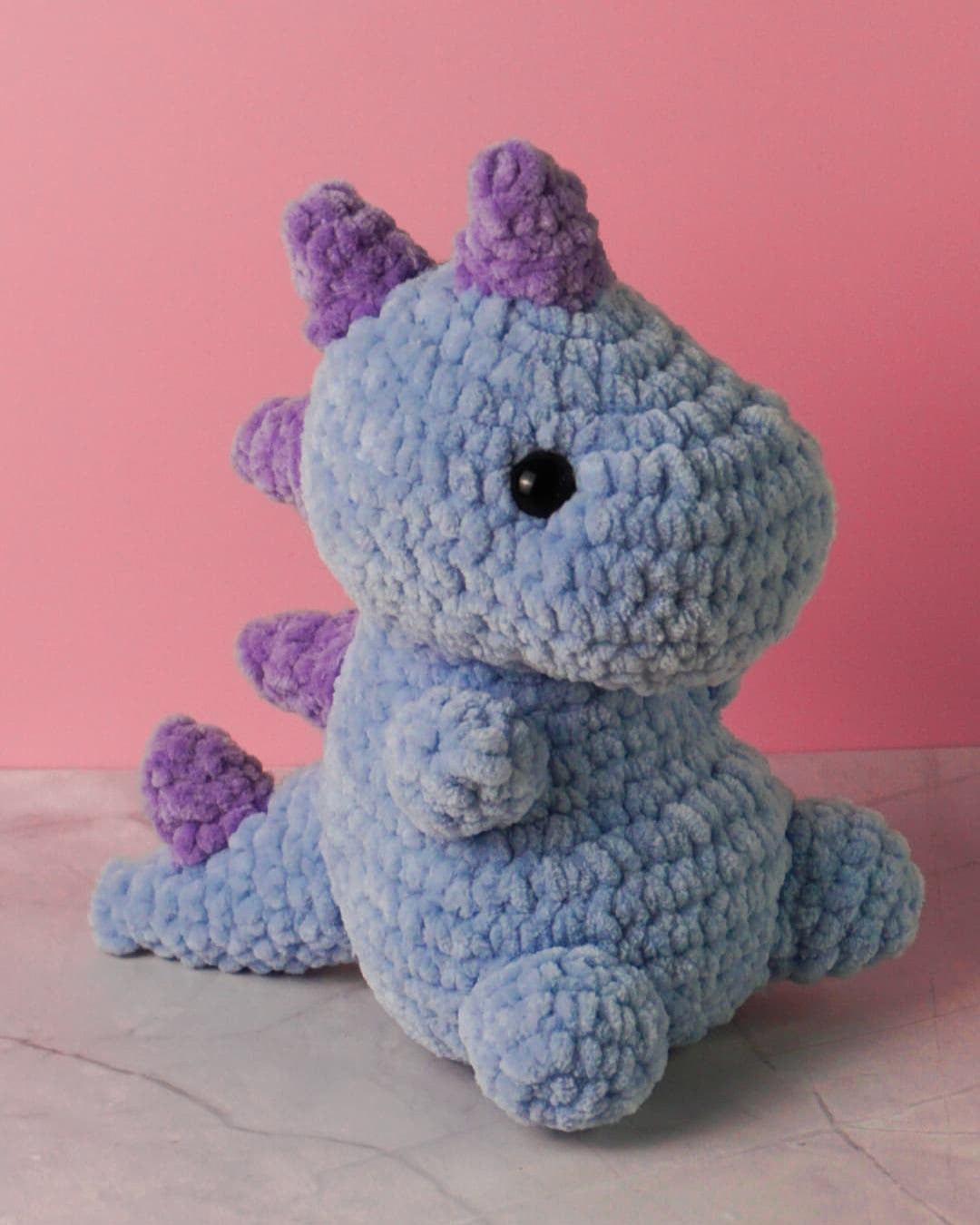 Nugget the Dino – Crochet Dinosaur Plushie | Handmade Amigurumi Toy