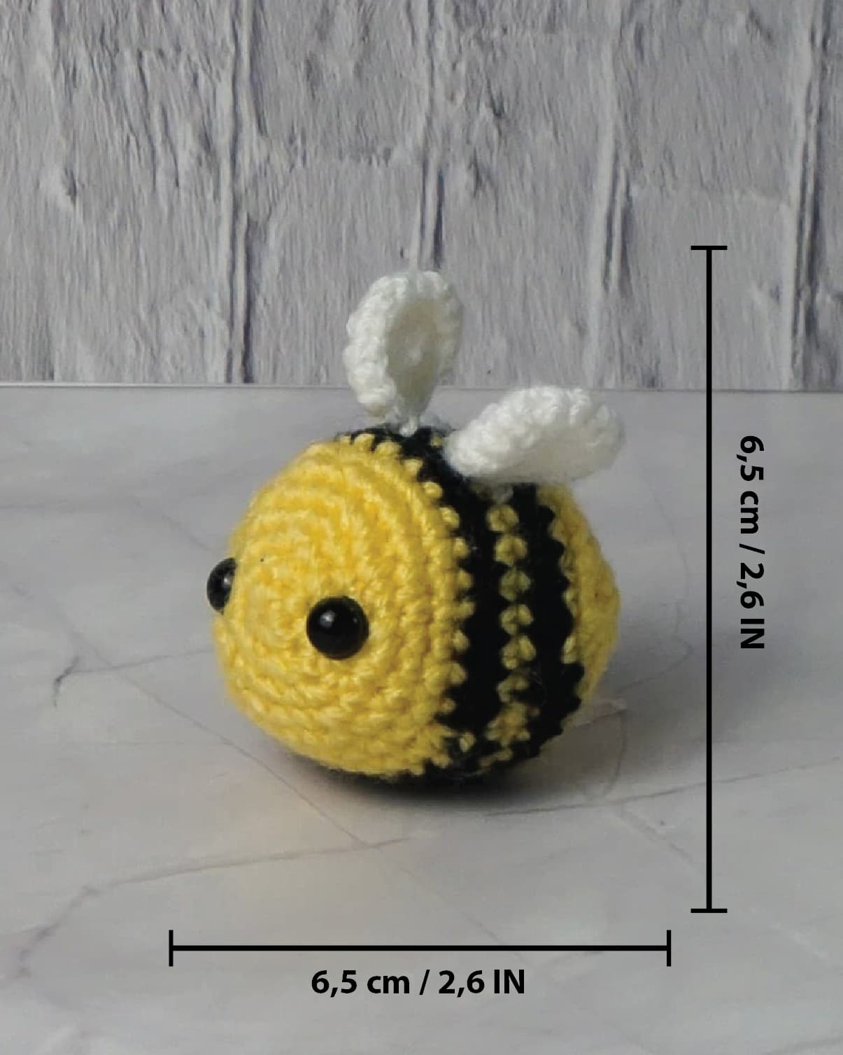 Bibi the Bee - Mini Crochet Bee | Handmade Amigurumi Plushie