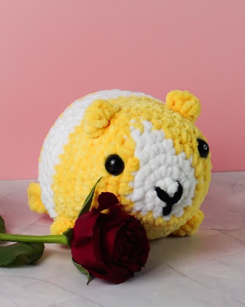 Nibbles the Guinea Pig – Crochet Guinea Pig Plushie | Handmade Amigurumi Toy