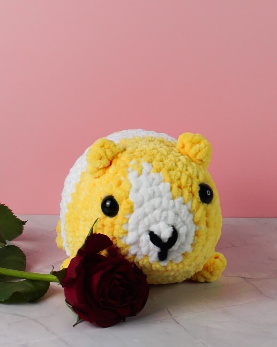 Nibbles the Guinea Pig – Crochet Guinea Pig Plushie | Handmade Amigurumi Toy