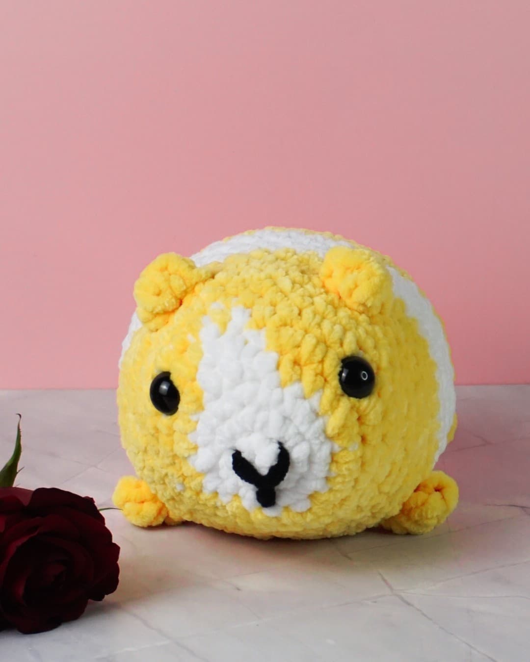 Nibbles the Guinea Pig – Crochet Guinea Pig Plushie | Handmade Amigurumi Toy