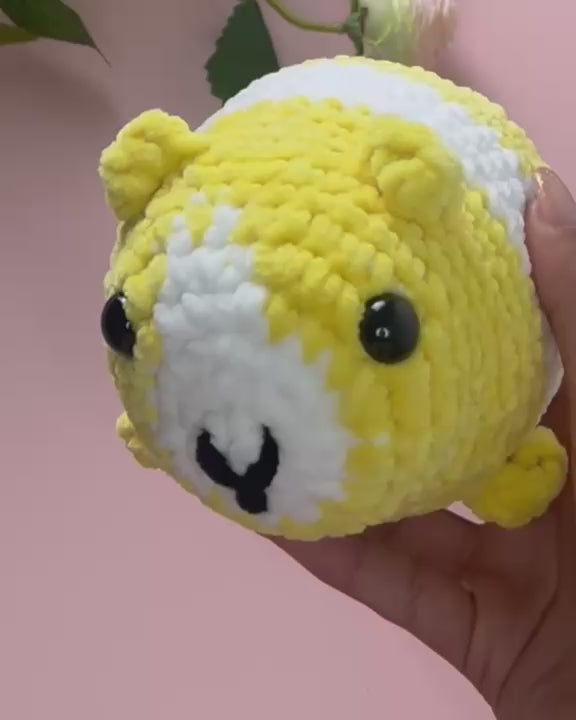 Nibbles the Guinea Pig – Crochet Guinea Pig Plushie | Handmade Amigurumi Toy