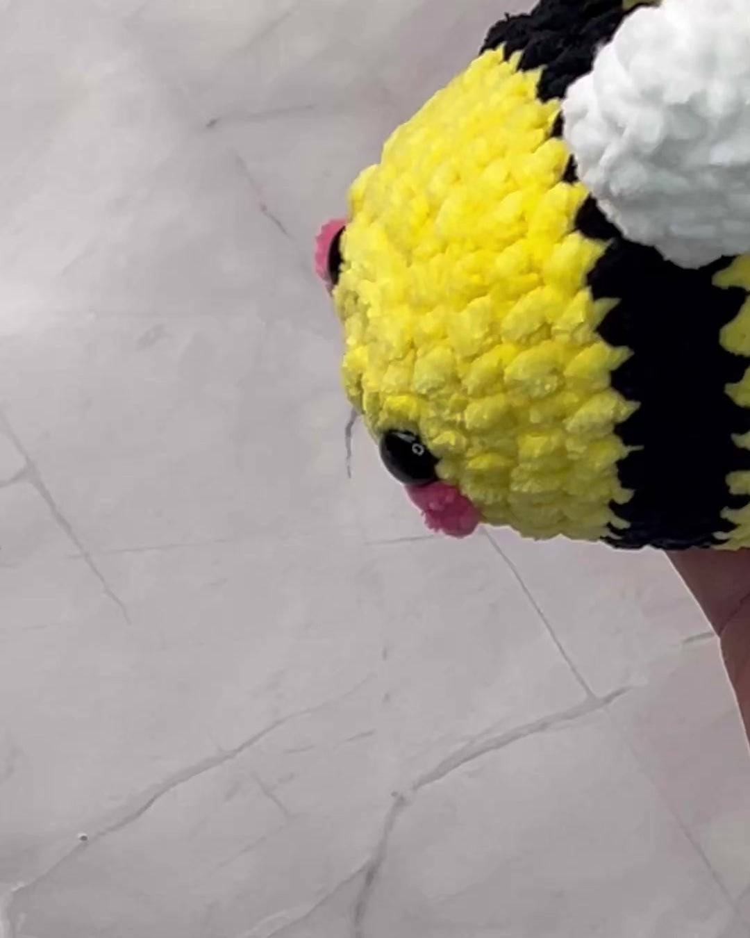 Bumble the Bee - Crochet Bee  Plushie | Handmade Amigurumi Toy